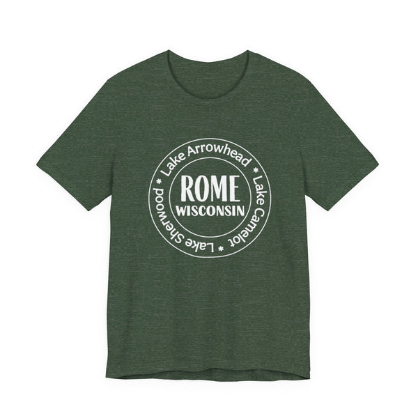 Rome, Wisconsin Tri Lakes Unisex Jersey Short Sleeve Tee