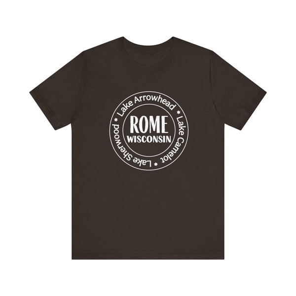 Rome, Wisconsin Tri Lakes Unisex Jersey Short Sleeve Tee