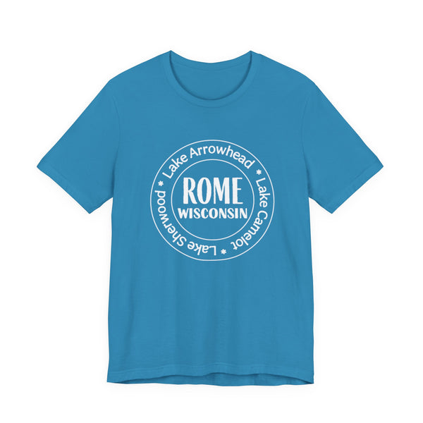 Rome, Wisconsin Tri Lakes Unisex Jersey Short Sleeve Tee