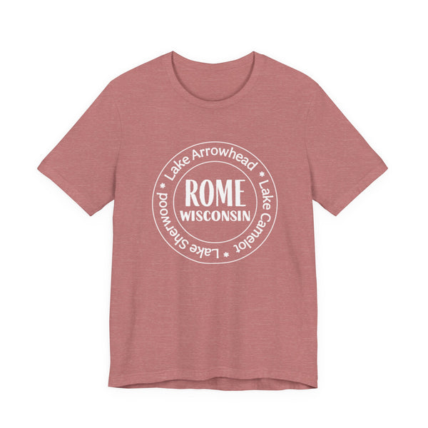 Rome, Wisconsin Tri Lakes Unisex Jersey Short Sleeve Tee