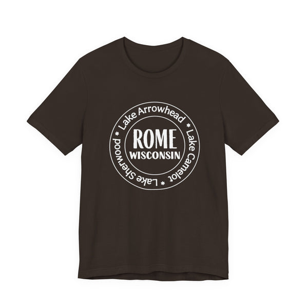 Rome, Wisconsin Tri Lakes Unisex Jersey Short Sleeve Tee