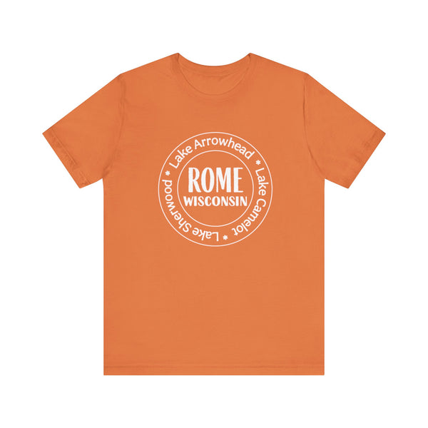 Rome, Wisconsin Tri Lakes Unisex Jersey Short Sleeve Tee