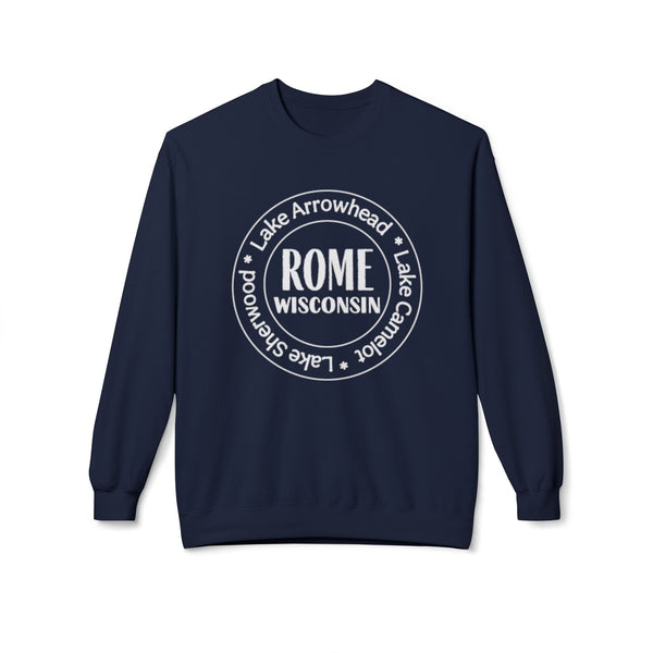 Rome Wisconsin Tri Lakes Fleece Crewneck Sweatshirt