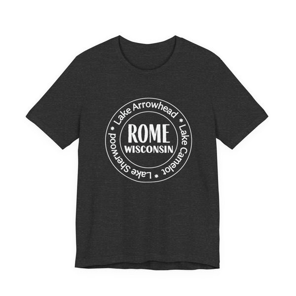 Rome, Wisconsin Tri Lakes Unisex Jersey Short Sleeve Tee