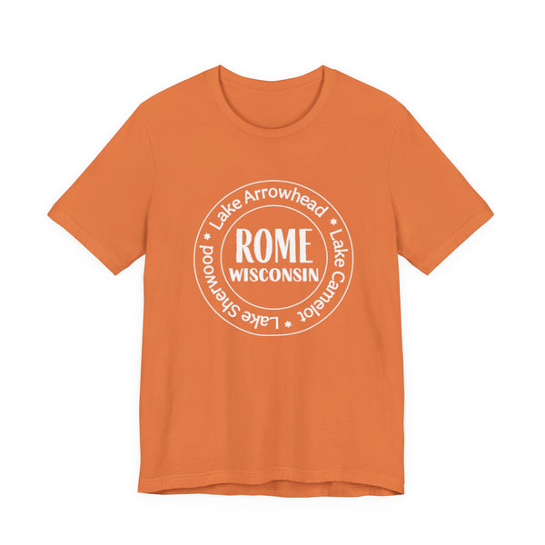 Rome, Wisconsin Tri Lakes Unisex Jersey Short Sleeve Tee