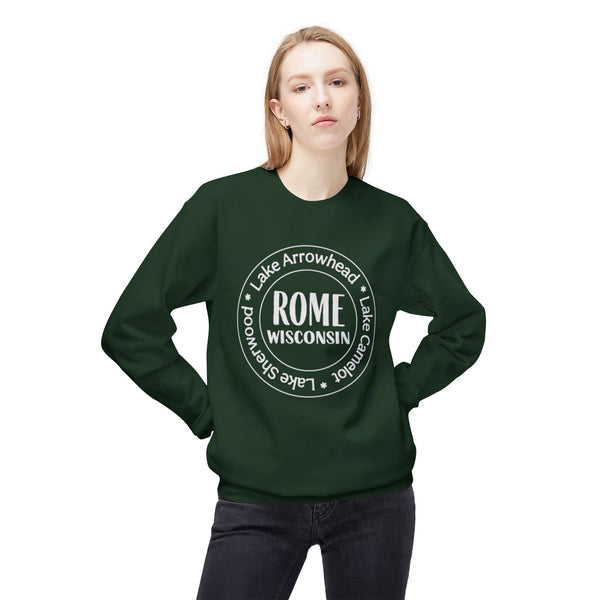Rome Wisconsin Tri Lakes Fleece Crewneck Sweatshirt