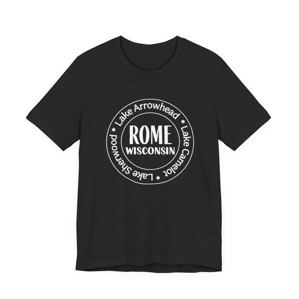 Rome, Wisconsin Tri Lakes Unisex Jersey Short Sleeve Tee