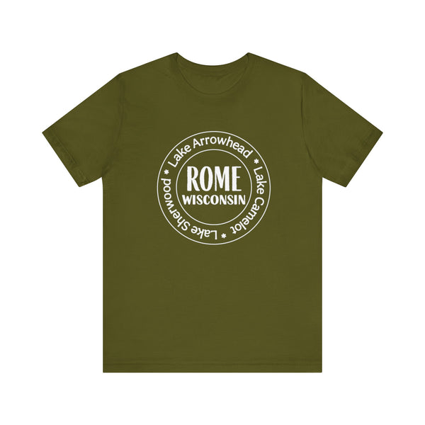 Rome, Wisconsin Tri Lakes Unisex Jersey Short Sleeve Tee