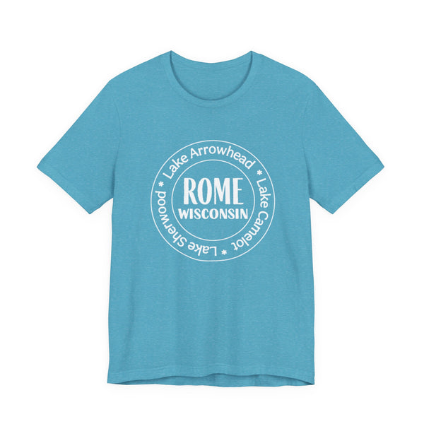 Rome, Wisconsin Tri Lakes Unisex Jersey Short Sleeve Tee