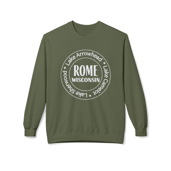 Rome Wisconsin Tri Lakes Fleece Crewneck Sweatshirt