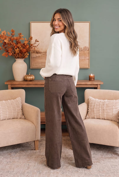 Judy Blue Washed Brown Jeans That Mean Business
