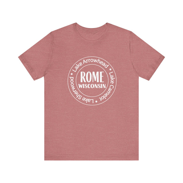 Rome, Wisconsin Tri Lakes Unisex Jersey Short Sleeve Tee