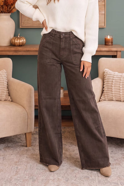 Judy Blue Washed Brown Jeans That Mean Business