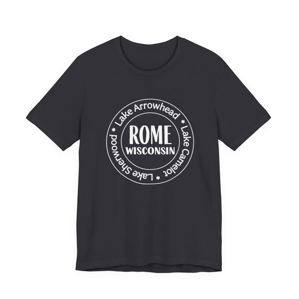 Rome, Wisconsin Tri Lakes Unisex Jersey Short Sleeve Tee