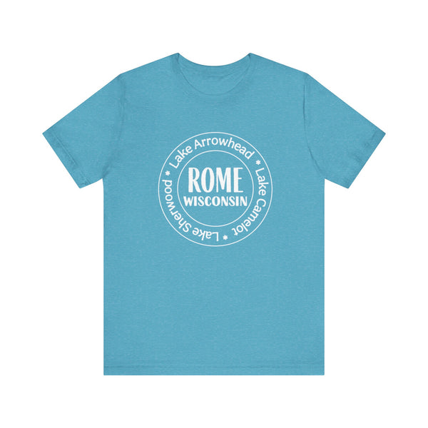 Rome, Wisconsin Tri Lakes Unisex Jersey Short Sleeve Tee