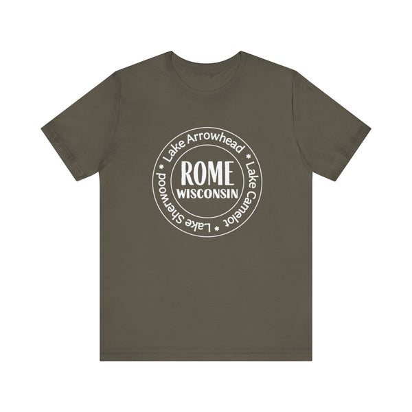 Rome, Wisconsin Tri Lakes Unisex Jersey Short Sleeve Tee