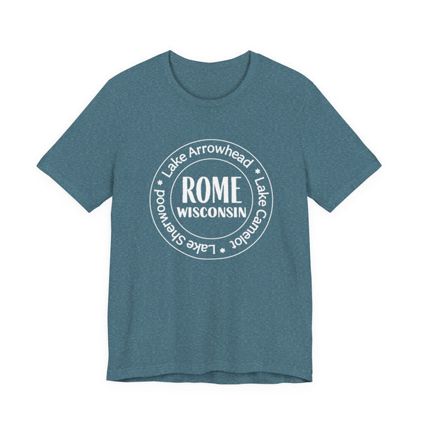 Rome, Wisconsin Tri Lakes Unisex Jersey Short Sleeve Tee