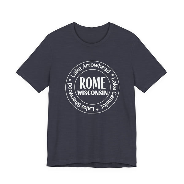 Rome, Wisconsin Tri Lakes Unisex Jersey Short Sleeve Tee