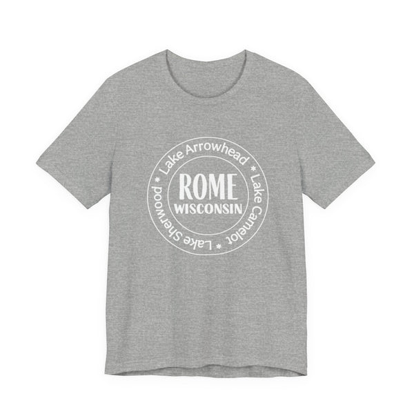 Rome, Wisconsin Tri Lakes Unisex Jersey Short Sleeve Tee