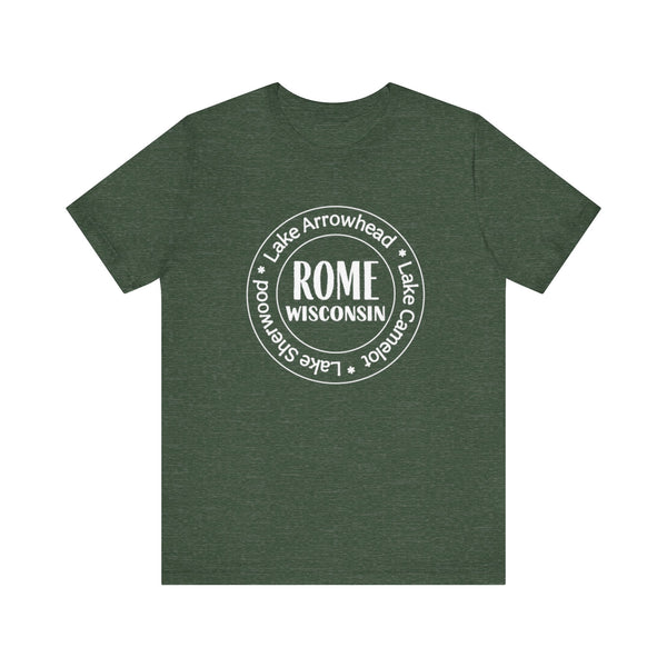Rome, Wisconsin Tri Lakes Unisex Jersey Short Sleeve Tee
