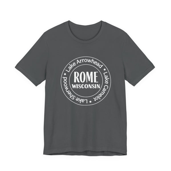 Rome, Wisconsin Tri Lakes Unisex Jersey Short Sleeve Tee