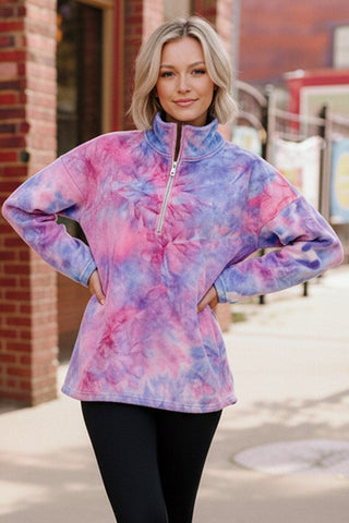 Pastel Skies Fleece Pullover