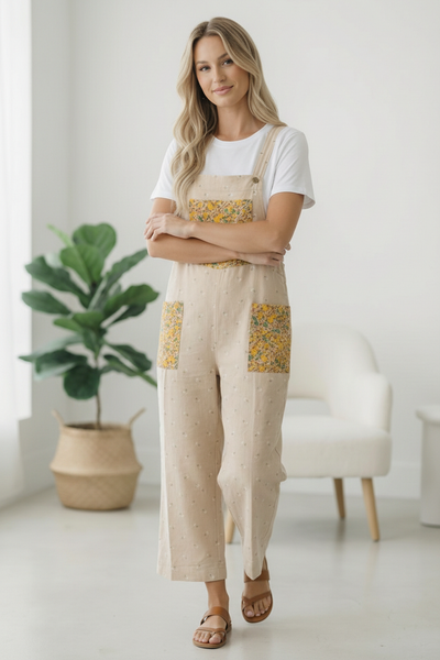 Sunflower Patch Pocket Overalls